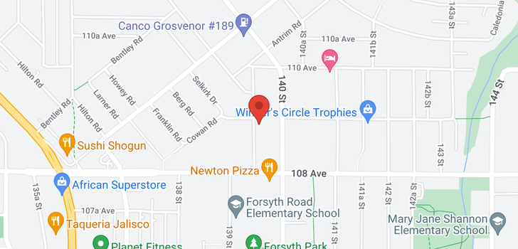 map of 10890-10892 139A STREET